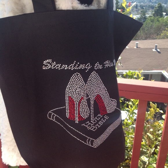 Standing on His Word Tote in Bling - Picture 3 of 7